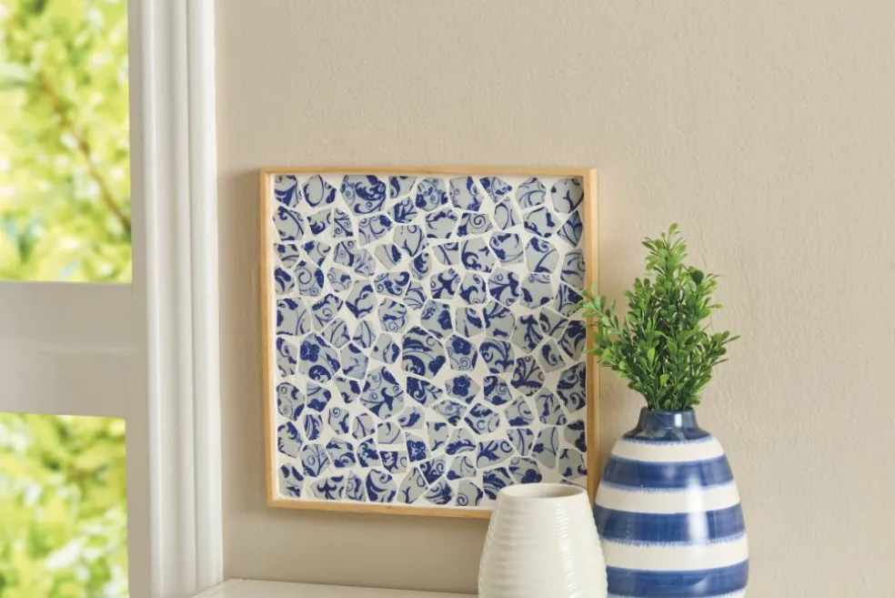 10" Blue Tile Wall Décor Mosaic Kit by Make Market®