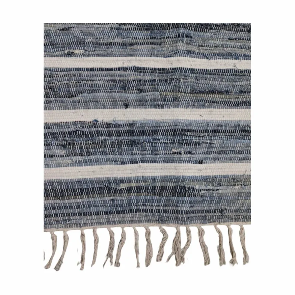 Blue & White Striped Chindi Rug by Ashland®