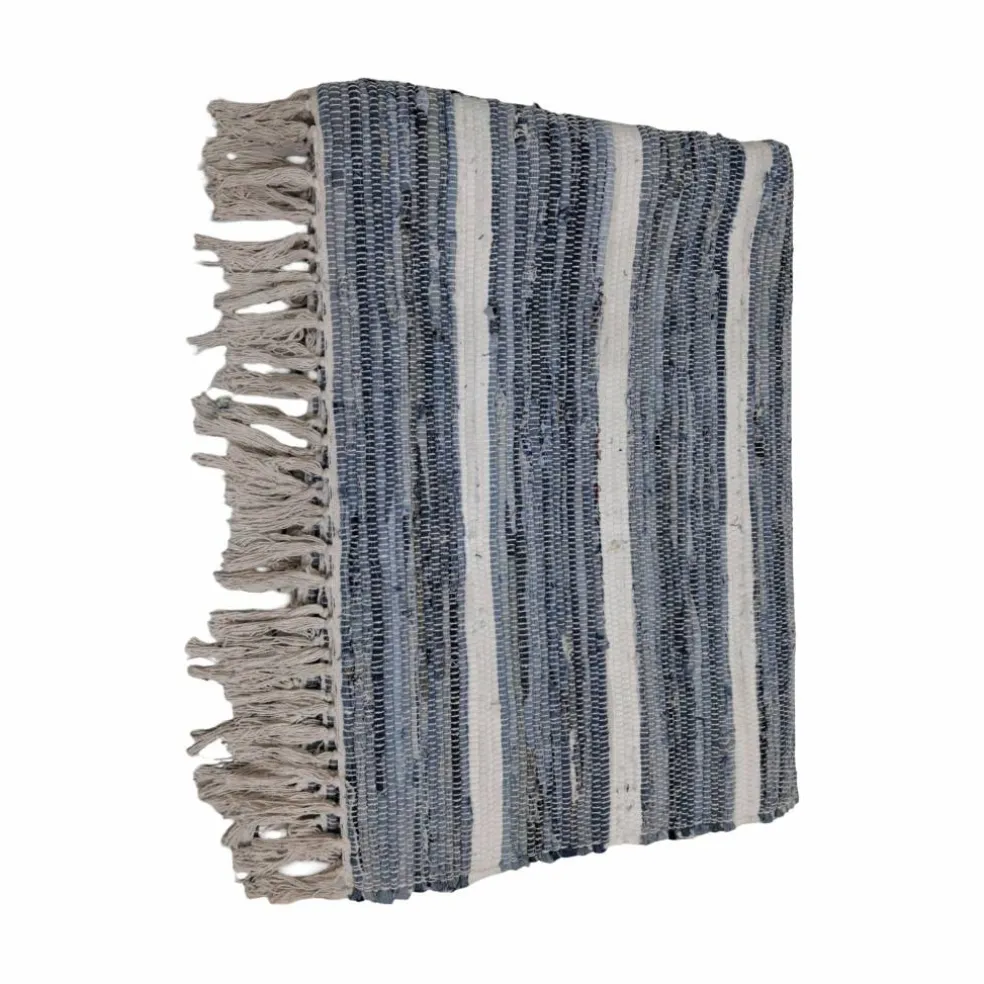 Blue & White Striped Chindi Rug by Ashland®