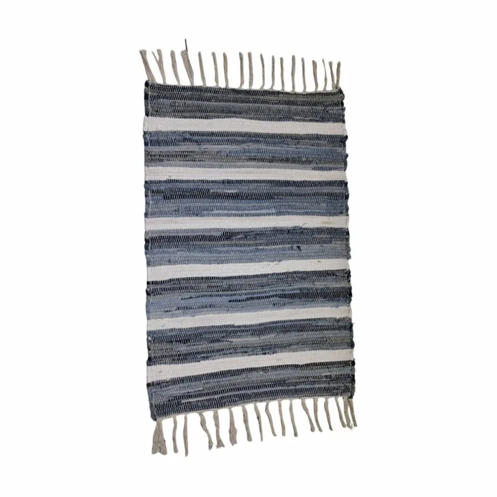 Blue & White Striped Chindi Rug by Ashland®
