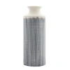 19.25" Blue & White Terra Cotta Vase