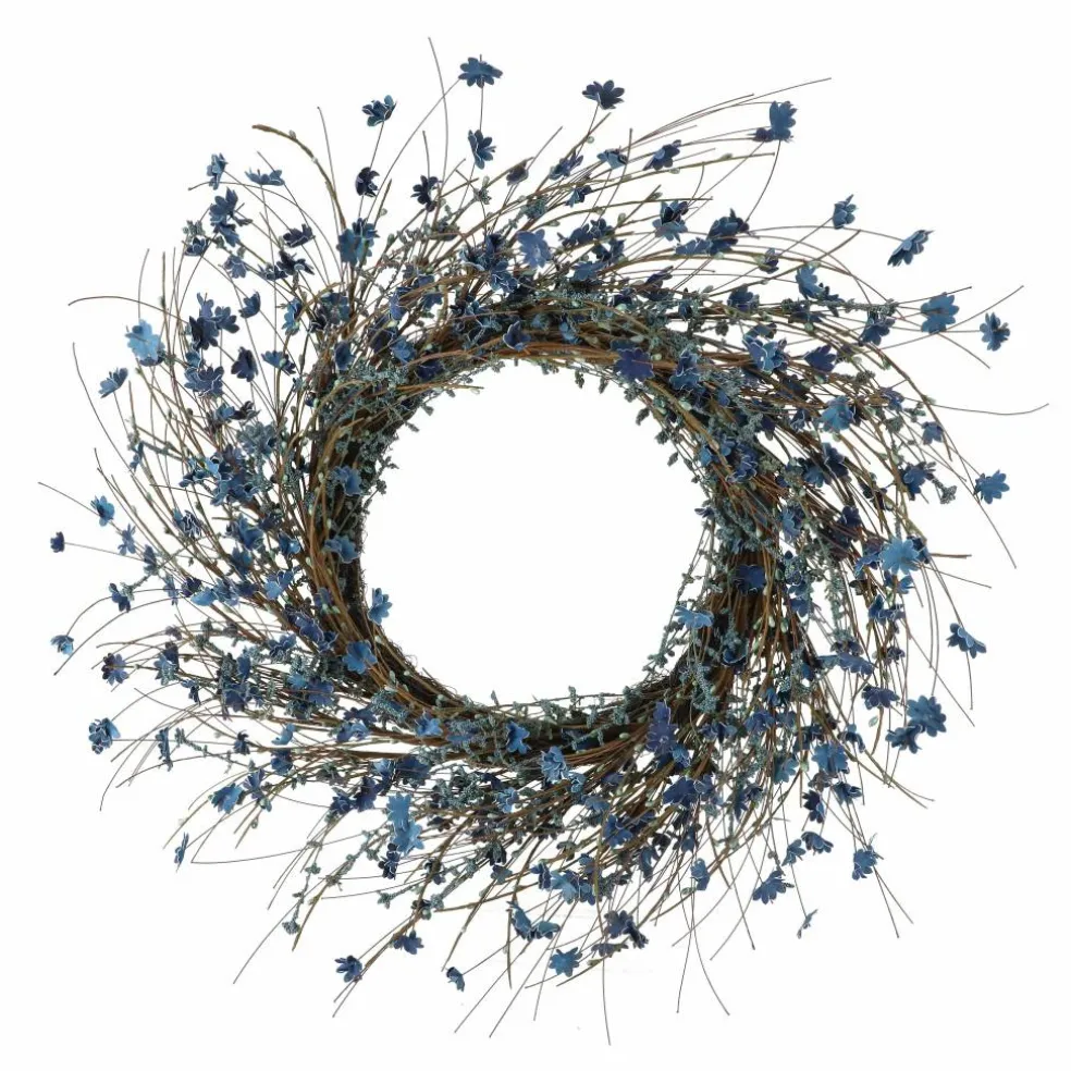 22" Blue Wildflower Wreath by Ashland®