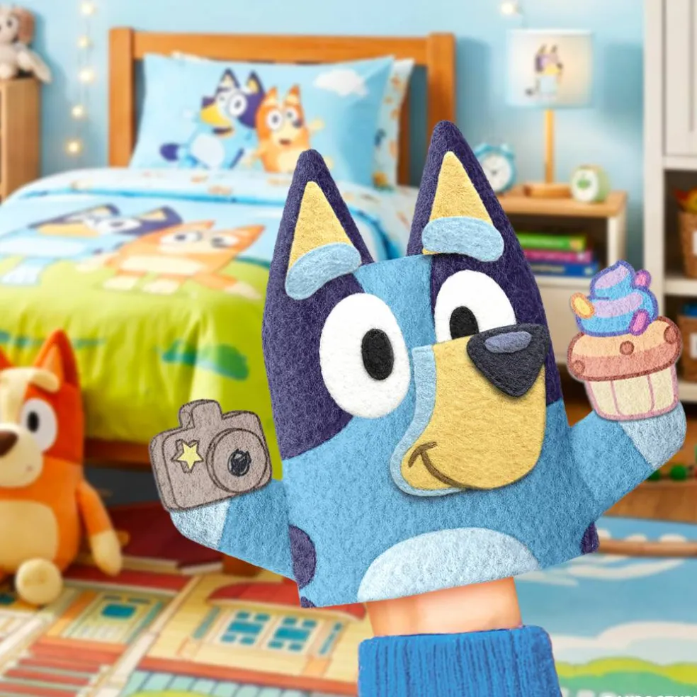 Bluey Create & Play Bluey Felt Puppet Set