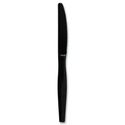 Boardwalk Heavyweight Polystyrene Knife Cutlery - Black (1000/Carton)