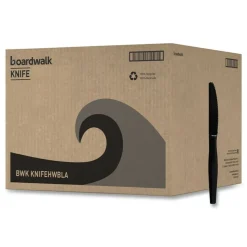 Boardwalk Heavyweight Polystyrene Knife Cutlery - Black (1000/Carton)