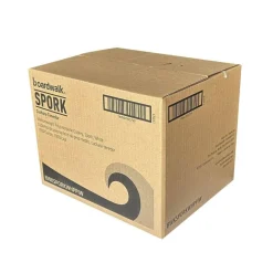 Boardwalk Mediumweight Wrapped Polypropylene Spork Cutlery - White (1000/Carton)