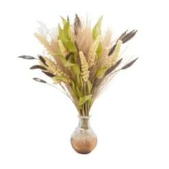 Boho Bliss: 3-Pack Artificial Floral Bouquets for Effortless Home Decor