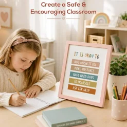 Boho Classroom Wall Art Print – Motivational Teacher Decor Quote Poster, Inspirational Classroom Signs for Walls, School & Homeschool Decor for Elementary, Middle & High School (8x10 or 11x14, Unframed)