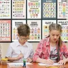 15 Boho Phonics Posters for Classroom, ESL & First Grade Reading Charts, 11x17 Matte Laminated Educational Vowel & Blends Wall Decor for Elementary, Homeschool & Bulletin Boards