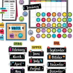 Bold & Bright Calendar Bulletin Board Set