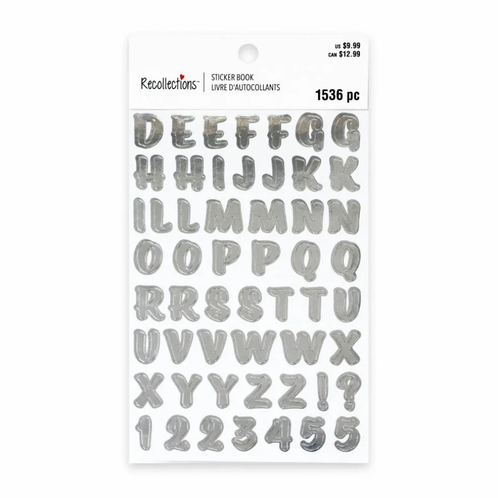 Bold Brushstrokes Letter & Number Stickers by Recollections™