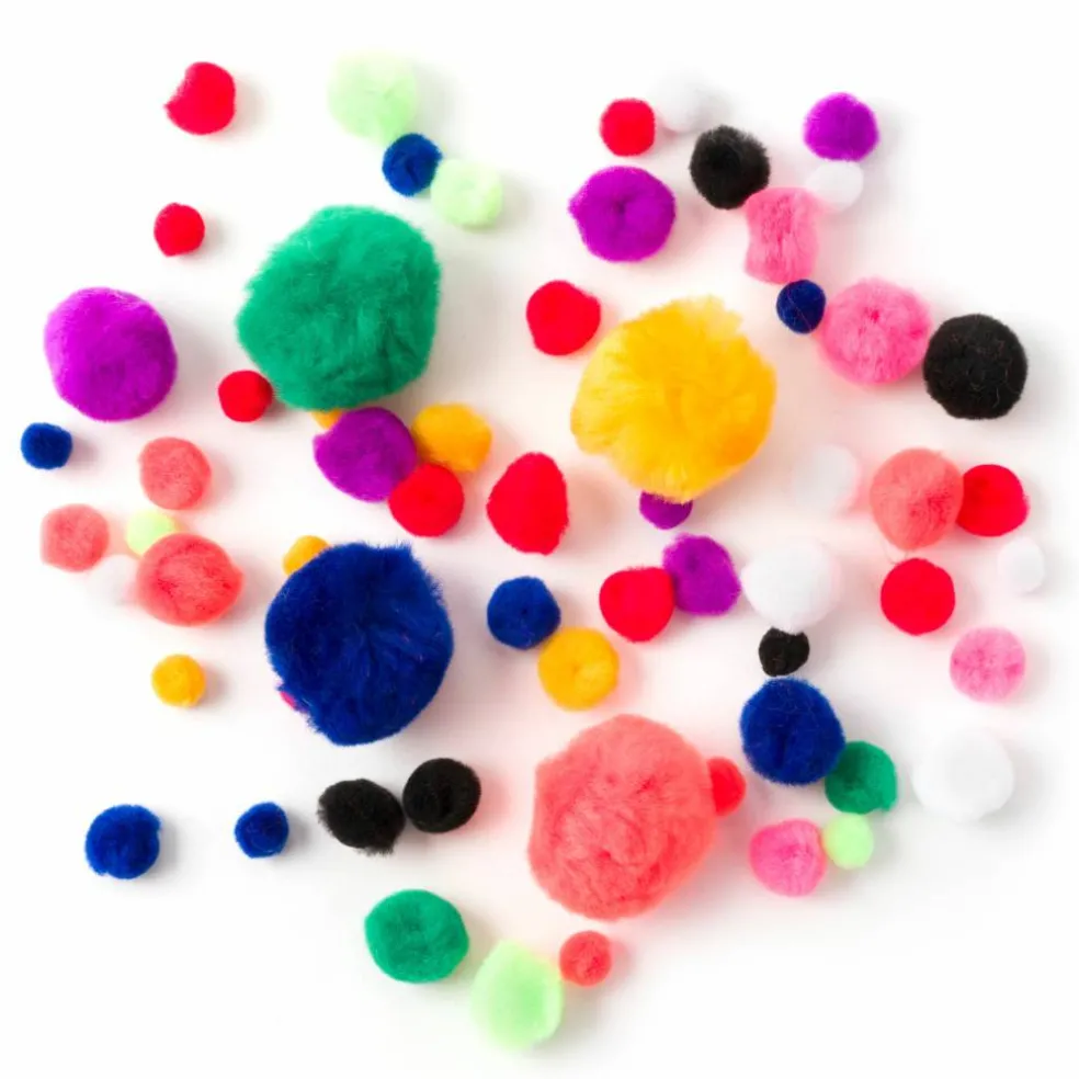 Bold Mix Pom Poms by Creatology™