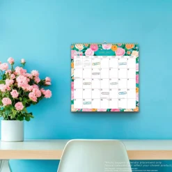 Bonnie Marcus OFFICIAL | 2027 12 x 12 Inch (Hanging) 18 Months Monthly Square Wire-O Calendar | Sticker Sheet | July 2026 - December 2027 | Plato | Fashion Designer Stationery