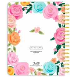 Bonnie Marcus OFFICIAL | 2027 6 x 7.75 Inch 18 Months Weekly Desk Planner | Foil Stamped Cover | July 2026 - December 2027 | Plato | Fashion Designer Stationery