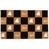 Boo Ghost Check Pattern 30" x 18" Door Mat