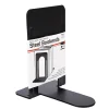 Bookends with Non-Skid Base, 9" Steel, Black, 1 Pair
