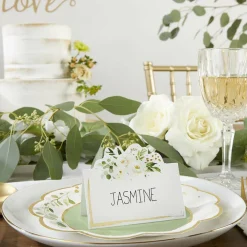 Botanical Garden Tent Place Card (Set of 50)