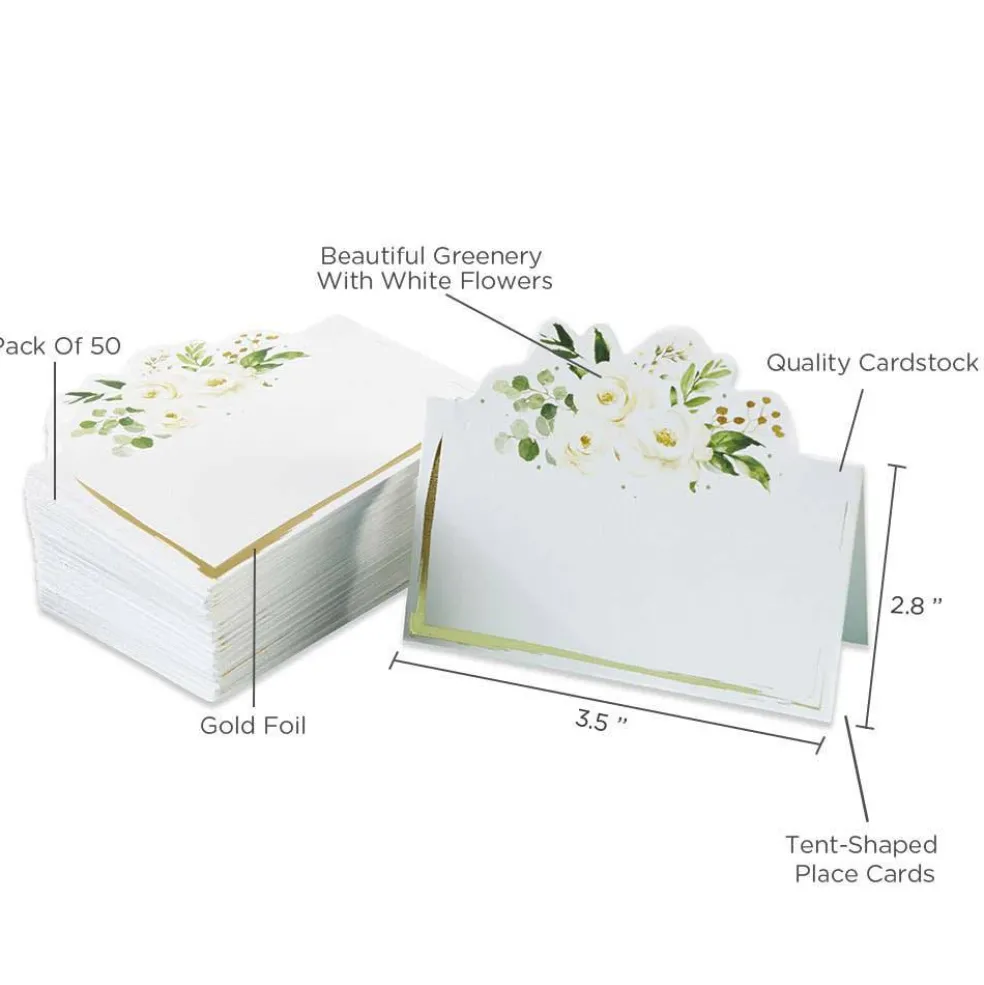 Botanical Garden Tent Place Card (Set of 50)
