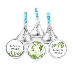 Botanical Wedding Stickers for Hershey's Kisses (324 Count) - By Just Candy