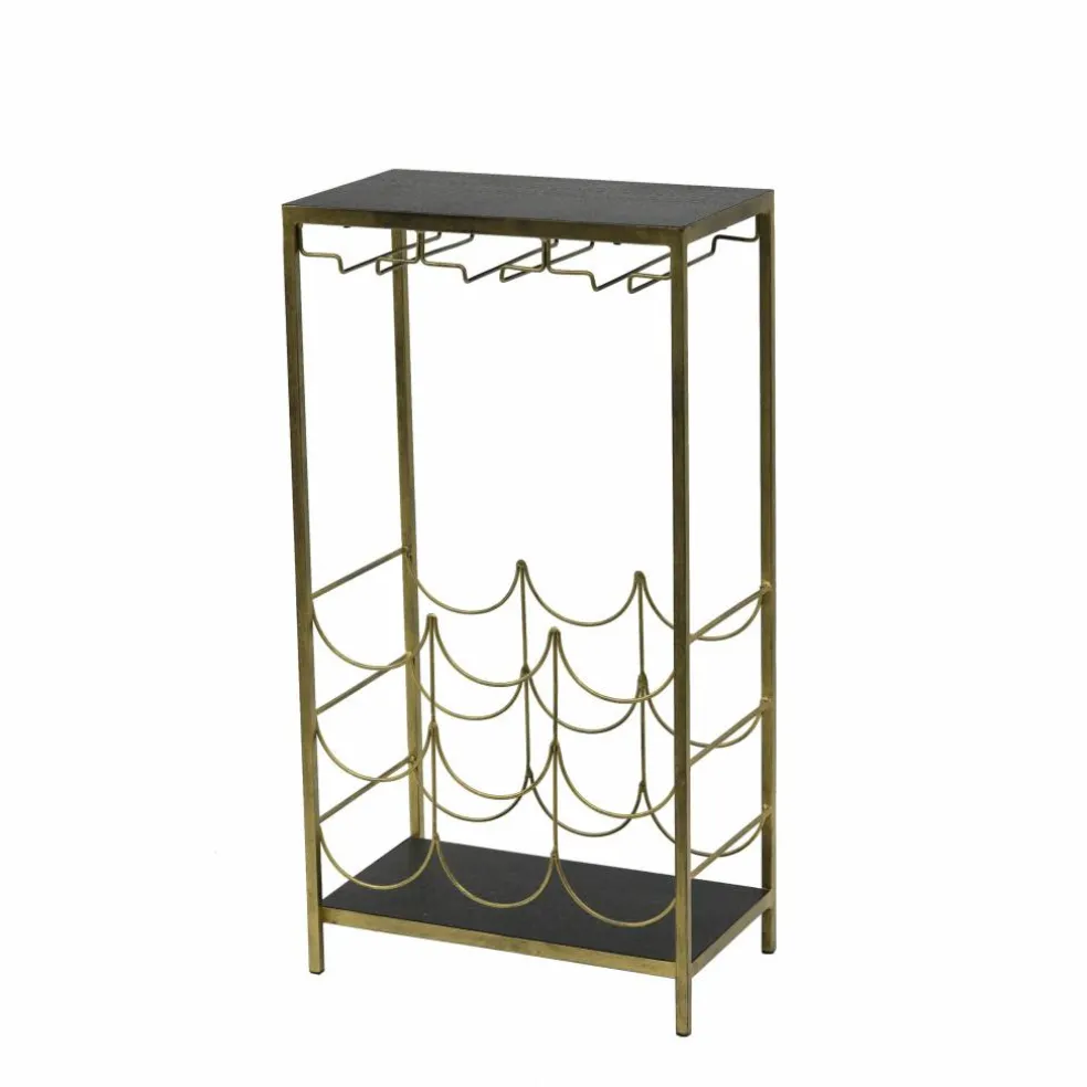 9-Bottle Wine Rack Shelf with Glass Holder by Ashland®