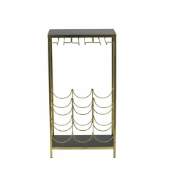 9-Bottle Wine Rack Shelf with Glass Holder by Ashland®