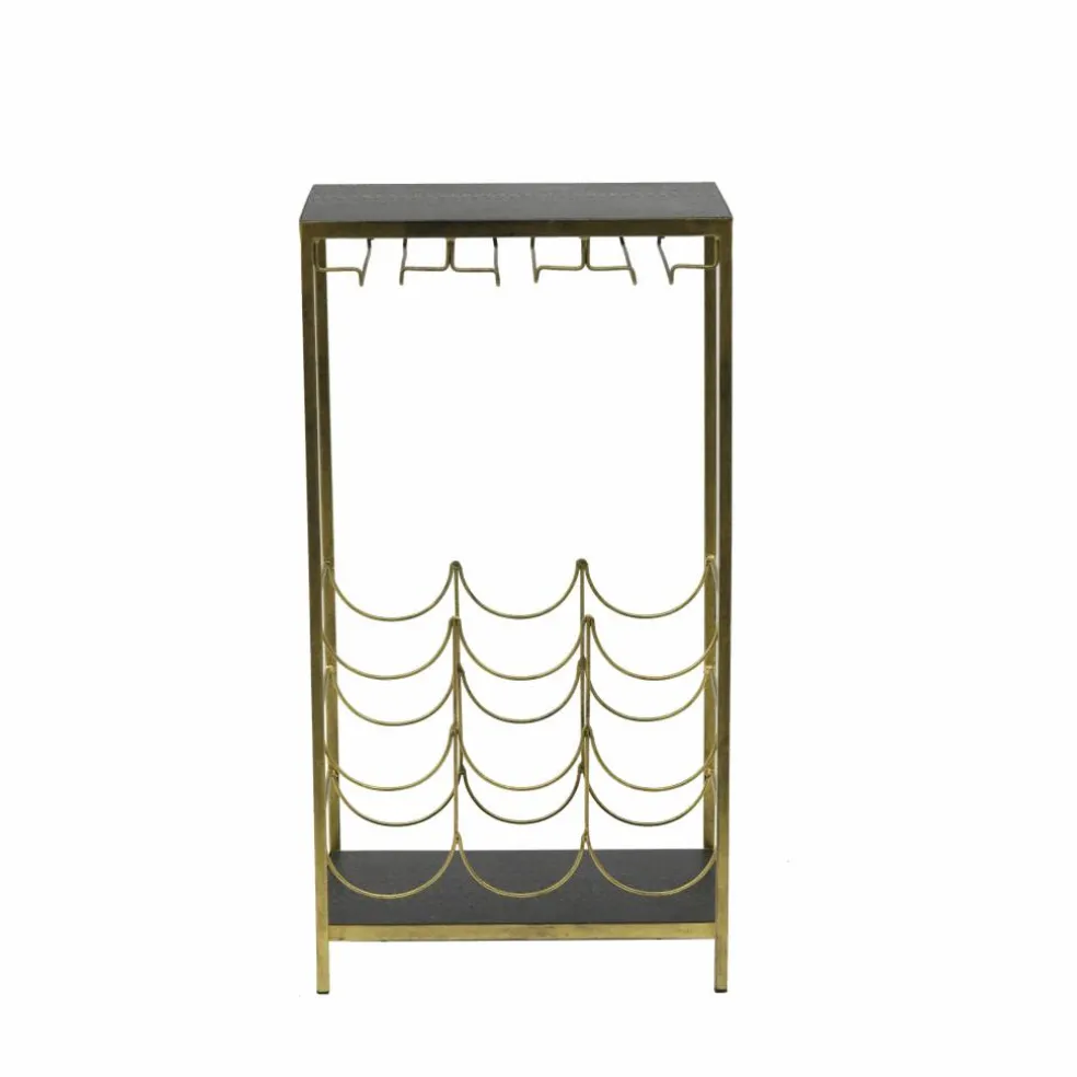 9-Bottle Wine Rack Shelf with Glass Holder by Ashland®