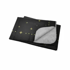 70" Bound by Magic Black Vinyl Tablecloth Stars by Celebrate It™