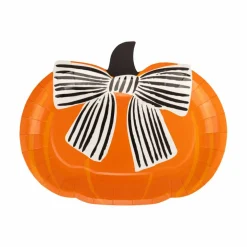 Bow Pumpkin Shaped Plates