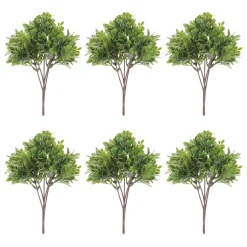 11.5" Boxwood Foliage Bush, 6ct.