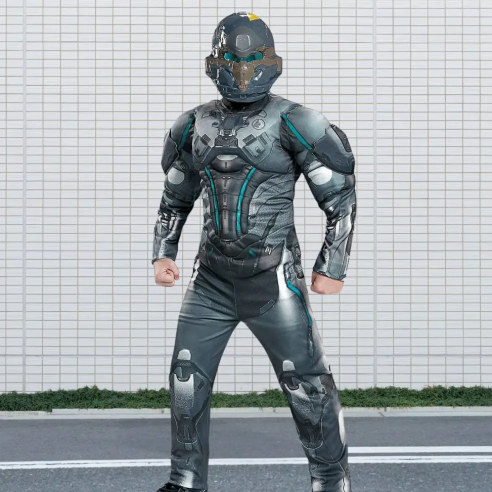 Boys Halo Spartan Locke Muscle Costume