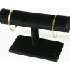 Bracelet or Watch T-Bar Display Black Velvet 7 1/2"