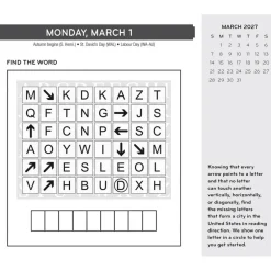 Brain Games | 2027 6 x 5 Inch Daily Desktop Box Calendar | New Page Every Day