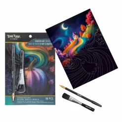 Brea Reese® 6" x 8" Autumn Colors Scratch Art Paper Pad