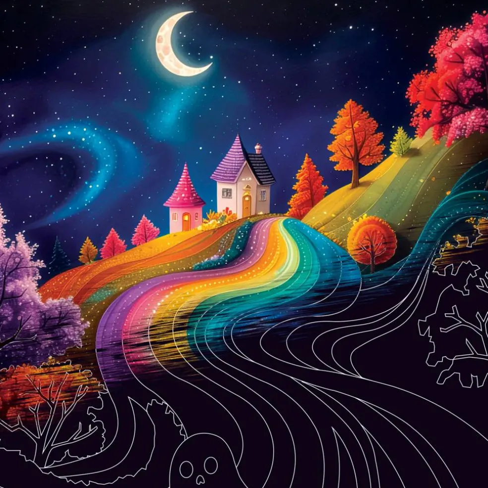 Brea Reese® 6" x 8" Autumn Colors Scratch Art Paper Pad