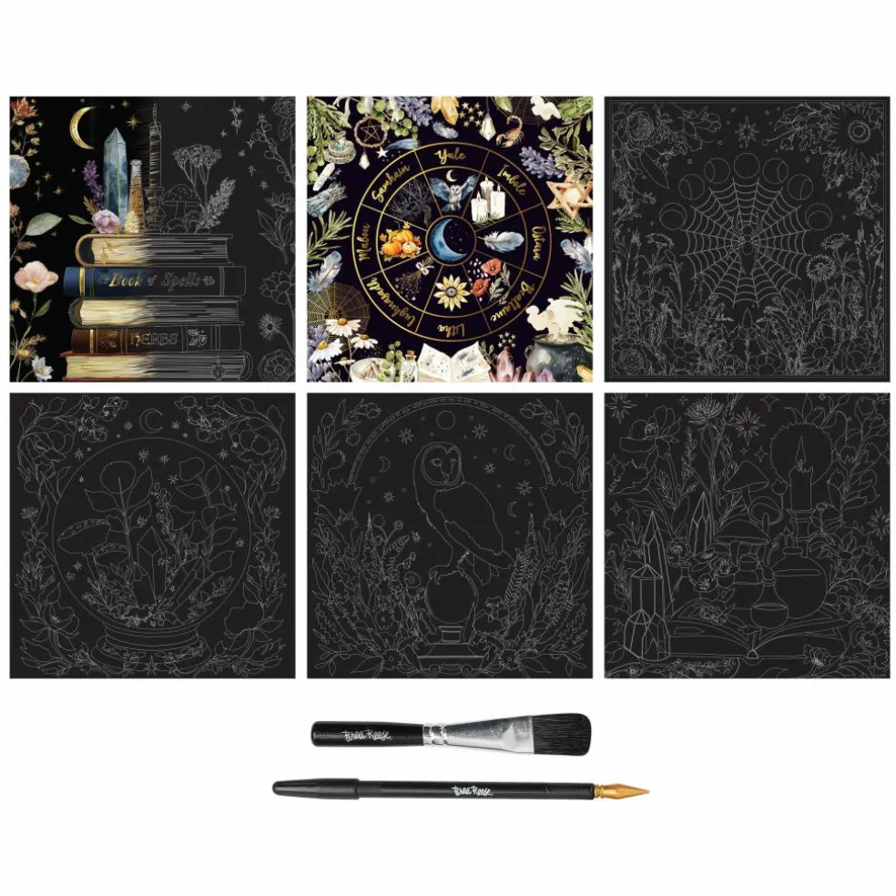 Brea Reese® 12" x 12" Coven Scratch Art Paper Pad