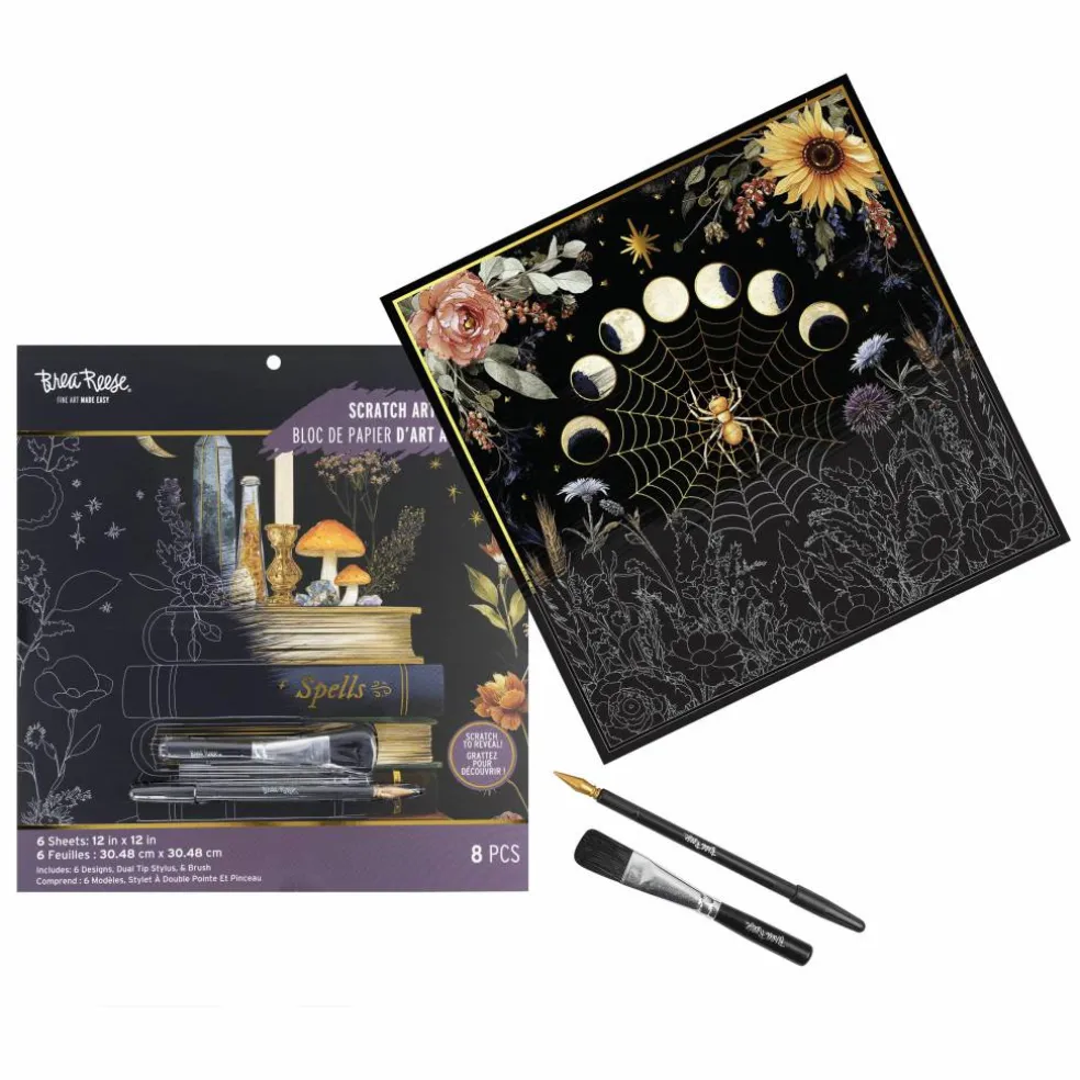 Brea Reese® 12" x 12" Coven Scratch Art Paper Pad