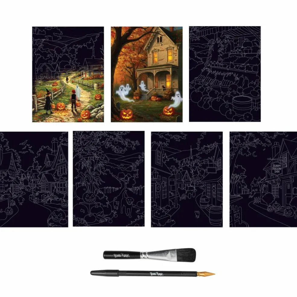 Brea Reese® 6" x 8" Hometown Halloween Scratch Art Paper Pad
