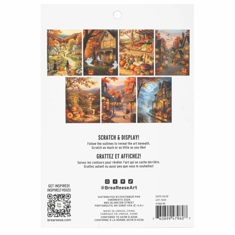 Brea Reese® 6" x 8" Hometown Halloween Scratch Art Paper Pad