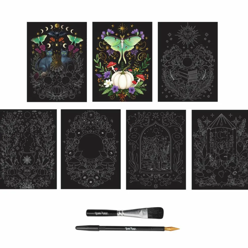 Brea Reese® 6" x 8" Moonlit Magic Scratch Art Paper Pad