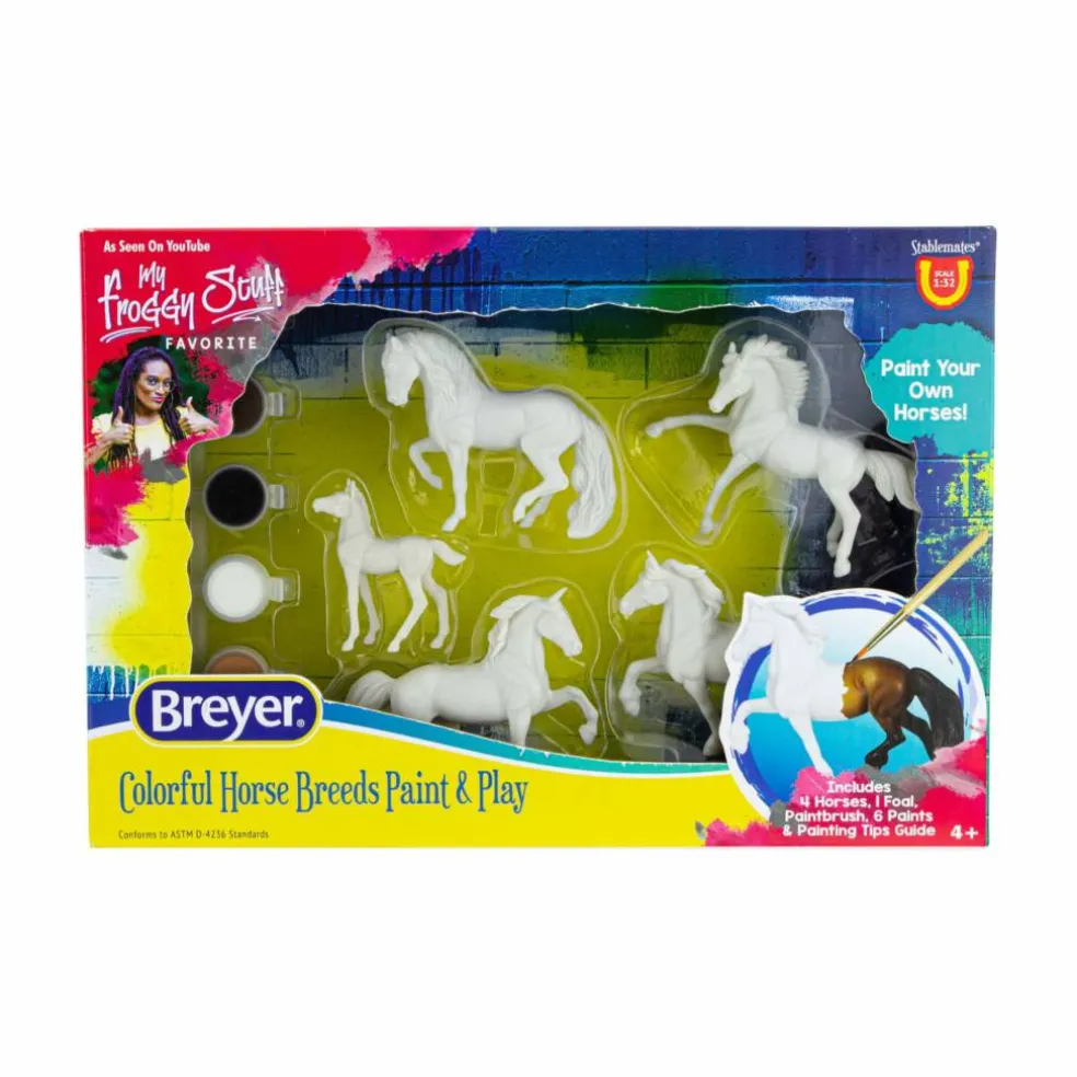 Breyer Horses Colorful Horse Breeds Paint & Play Set