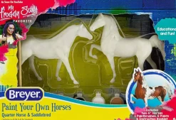 Breyer Paint Your Own Horses DIY Set | Quarter Horse & Saddlebred