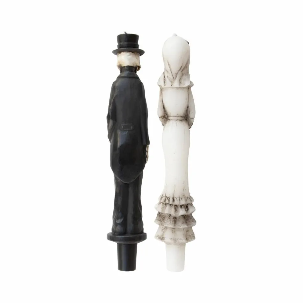 10" Bride & Groom Unscented Taper Candle Set by Ashland®