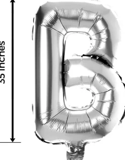 Bride Letter Balloons Bachelorette Party Decoration Bridal (35 inch Silver)