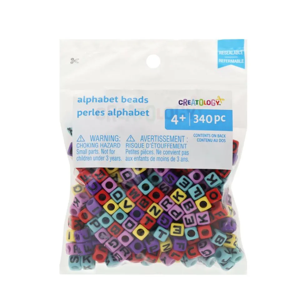 Bright Acrylic Cube Alphabet Beads, 340ct. by Creatology™