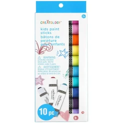 Bright 10 Color Kids Paint Sticks by Creatology™
