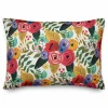 Bright Multicolor Flowers Throw Pillow