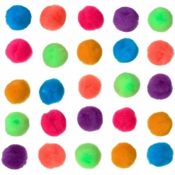 Bright Multicolor Pom Poms by Creatology™