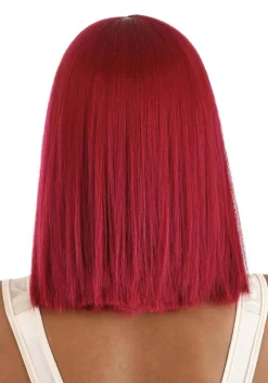 Bright Red Long Bob Wig