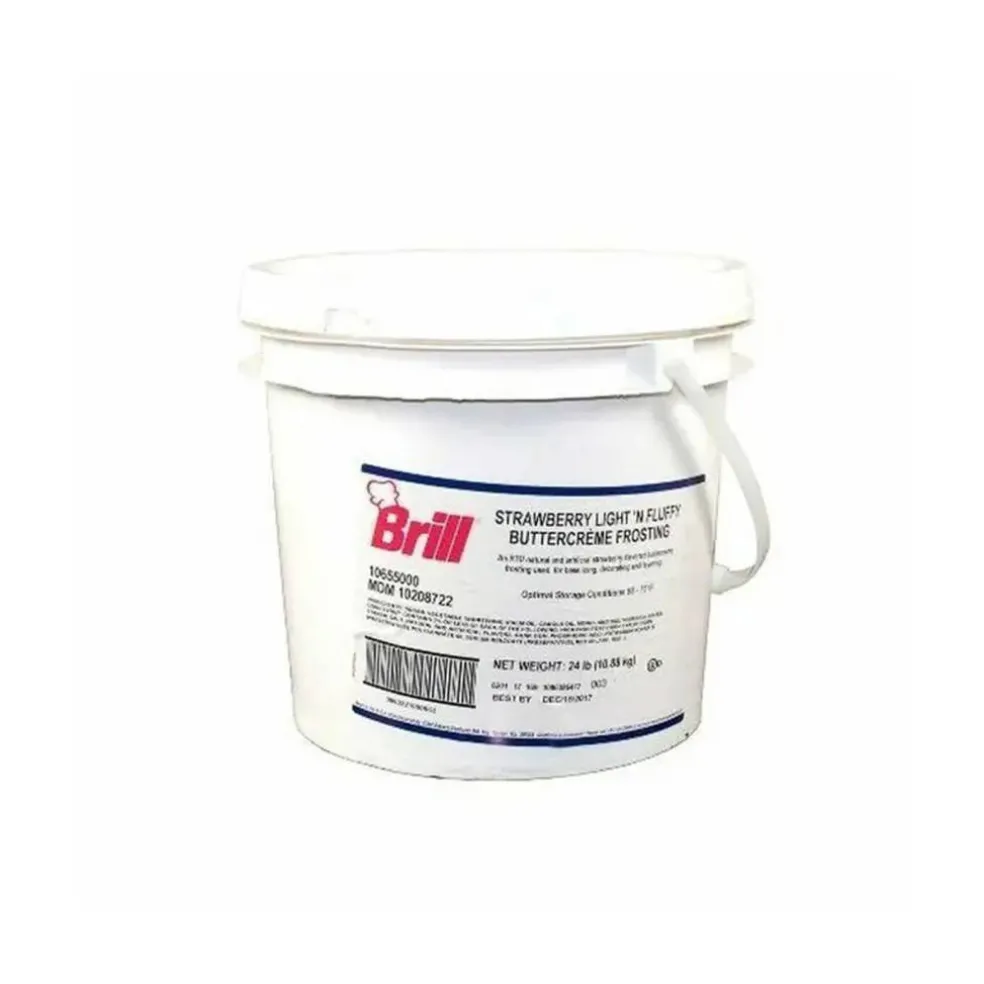 Brill Strawberry Buttercreme Frosting Ready to Use for Cakes 24 Pound
