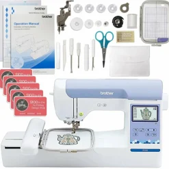 Brother PE900 5" x 7" Embroidery Machine with Deluxe Hoop Bundle